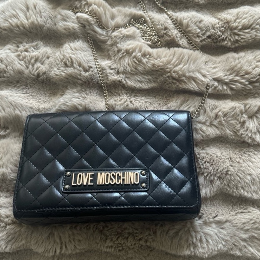love Moschino leather crossbody bag